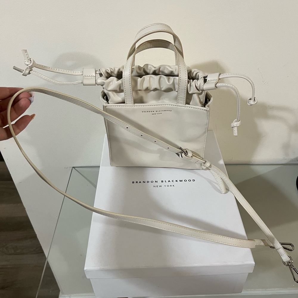 Brandon Blackwood Laura Mini Tote (White) - Picture 3 of 14